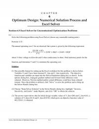 Aeronautical Engineering Chapter 6 Choose Keep Solver Solution The Solver Results Dialog Box Highlight Answers Sensitivity