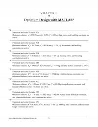 Aeronautical Engineering Chapter 7 Optimum Design With Matlab Problem Formulation Minimize Subject Gkeiwei Kwl Where
