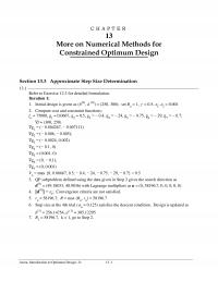 Aeronautical Engineering Chapter 13 Step Gives The Search Direction With Lagrange Multipliers Convergence Criteria Are Not