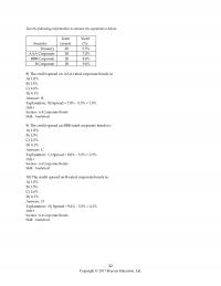Banking Chapter 6 The Following Table Summarizes The Ytm For Similar Tenyear Corporate Bonds Various