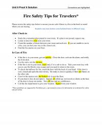 Communications Unit 9&nbsp;Solution Find The Fire Alarms Your Floor Case Fire The Fire Your Room