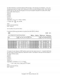 Banking Chapter 20 Options Early Skill Analytical The Maximum Value Oneyear American