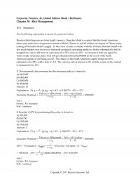 Banking Chapter 30 Suppose That The Beta The Loss And The Riskfree Rate Interest Your