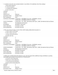 International Business Chapter 9 Motives For Foreign Direct Investment Keywords Blooms Understand Date Created Date Modified