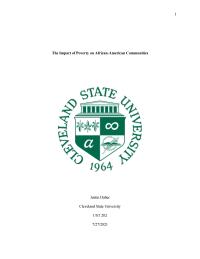 The Impact Of Poverty On African American Communities