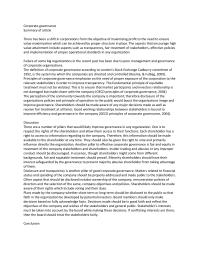 Corporate Governance Corporate