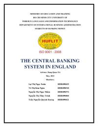 The Central Banking System In England