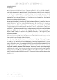 International Business And Trade