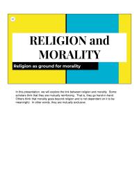 Religion RELIGION