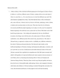 History Of The World Test