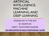 ARTIFICIAL INTELLICENCE, MACHINE LEARNINS
