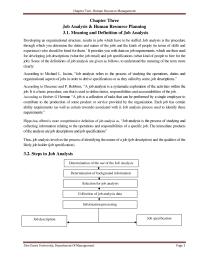 Chapter Two- Human Resource Management