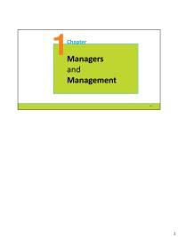 Fundamentals Of Management