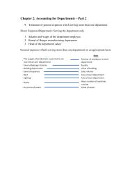 Accounting For Departments P2