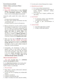 Physical Education and Health