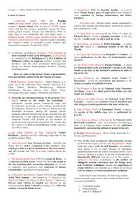Module 2 – THE LITERATURE OF THE PHILIPPINES