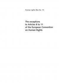 Human rights Human rights files No