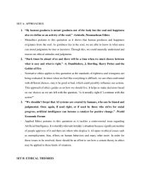SET A: APPROACHES