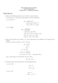Intermediate Macroeconomics Ps1