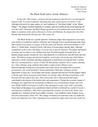 The Black Death and its Artistic Influence – Unit 4 Essay