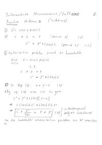 Intermediate Macroeconomics – Midterm 3 Practice Sol