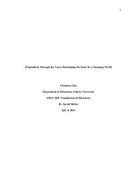 EDUC 604: Foundations of Education