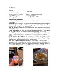 Beer assignment
