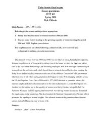 History final exam essays