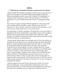 Economic growth of Vietnam