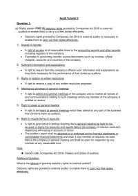 Audit Tutorial 2