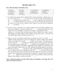 Revision (unit 1-13)