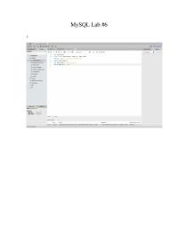 MySQL Lab #6