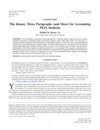 Kinney 3 paragraph