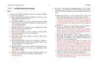 Tutorial 5:  Accounting concepts and conventions