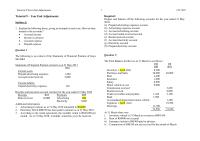 Tutorial 9 Year End Adjustments