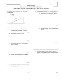 2.1.4 – Inclined Planes