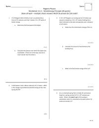 3.2.2 – Work/Energy Principle