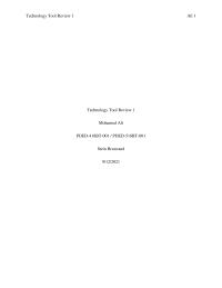 Technology Tool Review 1