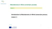 Mechatronics In Wecs 1
