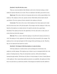 Essay Question1 describe the three