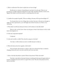 Philosophy 1 What is recollection