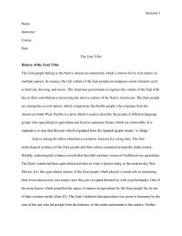 History of the Zuni Tribe