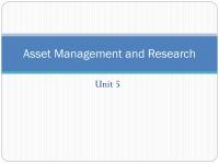 Asset Management and Research Unit 5