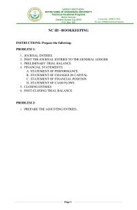 NC III –BOOKKEEPING