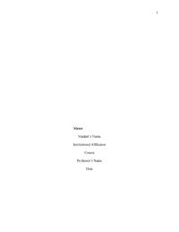 Causes Of Stress