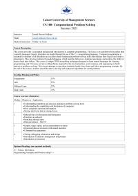 Cs100 computational problem solving