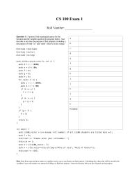 Cs 100 sample exam 172