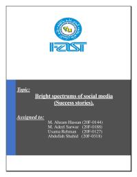 Bright spectrums of social media