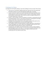 Challenges for Gliders