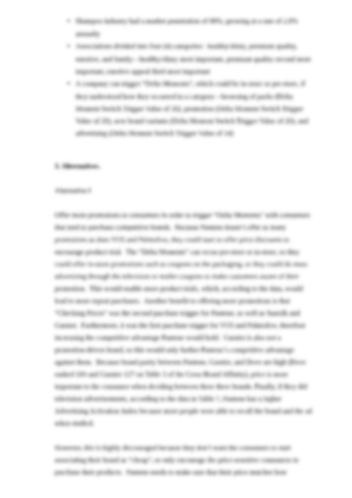 Positioning statement of pantene picture